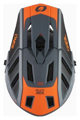 O'Neal Backflip Eclipse V24 Integral Helmet Grigio / Arancione