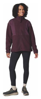 Chaqueta polar Columbia Sherpa Panorama II para mujer Morado