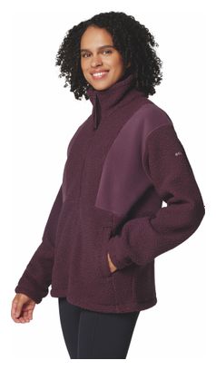 Chaqueta polar Columbia Sherpa Panorama II para mujer Morado