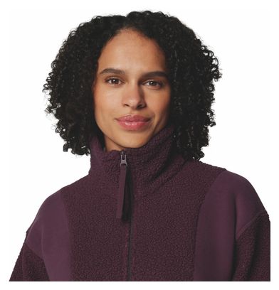 Chaqueta polar Columbia Sherpa Panorama II para mujer Morado