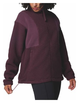 Chaqueta polar Columbia Sherpa Panorama II para mujer Morado