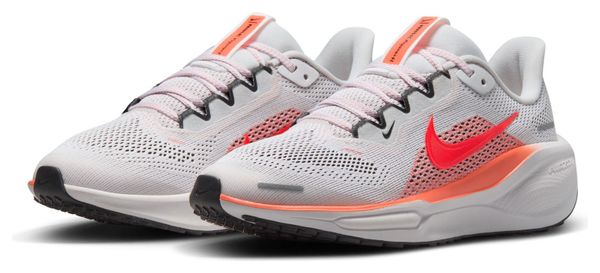 Chaussures Running Nike Pegasus 41 Blanc/Rouge Enfant