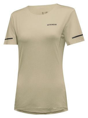 Women's Gore-Wear Contest 2.0 Beige T-Shirt