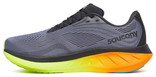 Saucony Ride 18 Hardloopschoenen Blauw/Geel/Oranje Heren