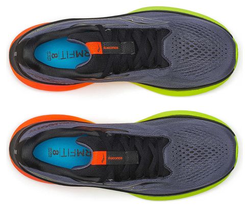 Saucony Ride 18 Hardloopschoenen Blauw/Geel/Oranje Heren