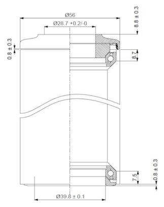 Deda DCR 1.5 &#39;&#39; - 1.5 &#39;&#39; Integrated Headset