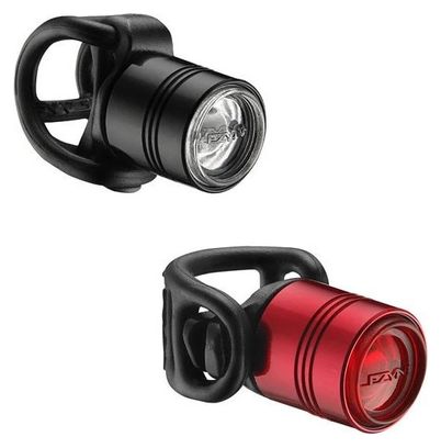 Lezyne Femto Drive Paar Light Set Schwarz Rot