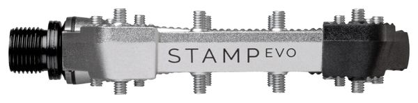 Coppia di pedali piatti Crankbrothers Stamp Evo - Small Argento