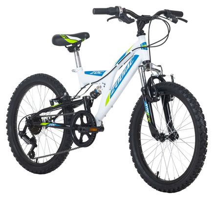 VTT enfant 24  tout suspendu Zodiac blanc-vert TC 38 cm KS Cycling