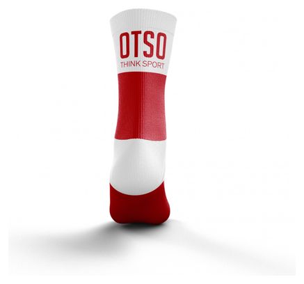 Otso Multisport Socks Medium Cut Red White