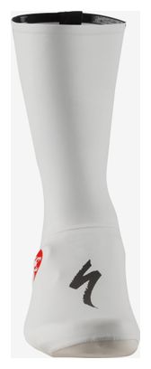 Couvre-Chaussures Castelli Aero Race Soudal Quickstep Blanc
