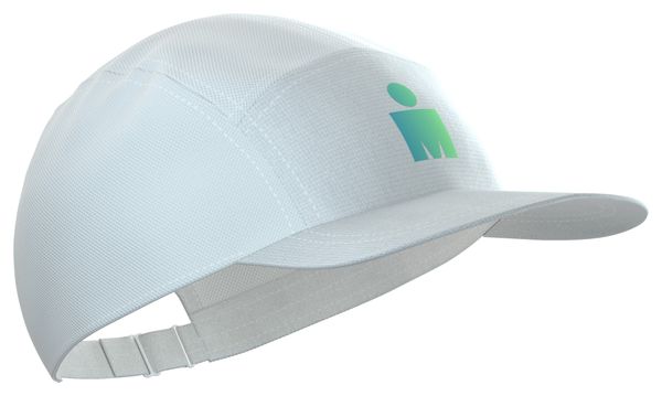 Compressport 5-Panel Ironman 2026 Cap - White/Blue/Green