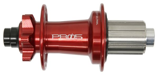 Bujes traseros Hope Pro 5 e-Bike de 32 agujeros | Boost 12x148 mm | 6 agujeros | Rojo
