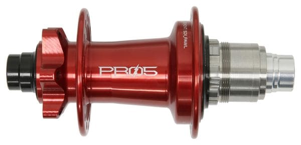 Bujes traseros Hope Pro 5 e-Bike de 32 agujeros | Boost 12x148 mm | 6 agujeros | Rojo