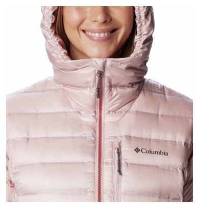 Columbia Pebble Peak Women's Hooded Down Jacket Pink