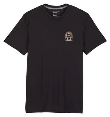 Kurzärmliges Exploration Tech T-Shirt Schwarz