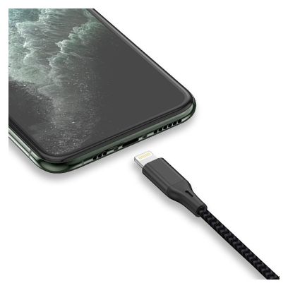 Sunslice Câble USB-A vers Lightning 20 cm 18W Noir