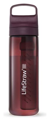 Bouteille filtrante LifeStraw Go 2.0 Merlot Me Away Red 650 ml - Rouge