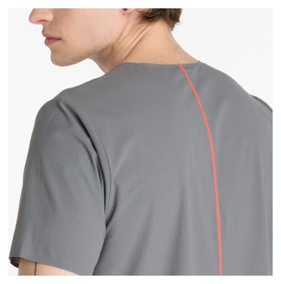 Herenshirt New Balance Race Day Ultra Light Grijs/Rood met korte mouwen