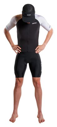 Traje triatlón Zone3 Lava Long Distance negro/blanco para hombre