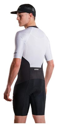 Traje triatlón Zone3 Lava Long Distance negro/blanco para hombre