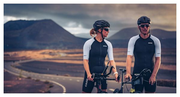 Traje triatlón Zone3 Lava Long Distance negro/blanco para hombre