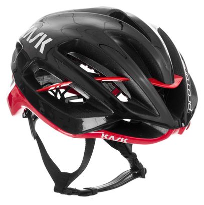 Casco KASK Negro Rojo protonado