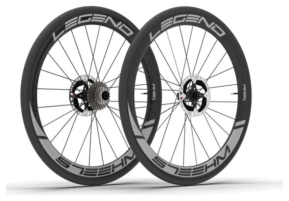 Paire de Roues Legend Wheels 45P RS4 - 12X100 - 12X142mm - LW RS - Disc Centerlock - Shimano/Sram