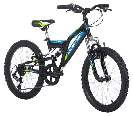 VTT enfant tout suspendu 20  Zodiac noir-vert TC 31 cm KS Cycling