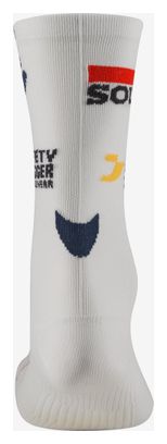 Calcetines Castelli Rosso Corsa Pro 18 Soudal Quickstep Blanco