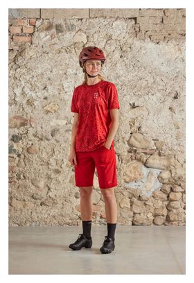 Maglia donna manica corta Maloja EnvaliraM. Multi Rosso