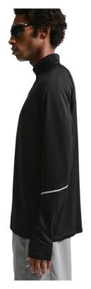 Nike Miler heren-top met halve rits, zwart