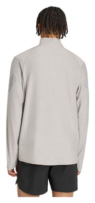 adidas adi365 Iconic Herren-Oberteil mit halbem Reißverschluss, grau