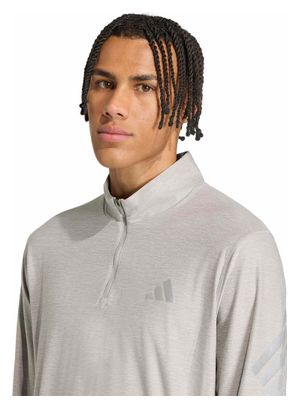 adidas adi365 Iconic Herren-Oberteil mit halbem Reißverschluss, grau
