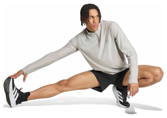 adidas adi365 Iconic Herren-Oberteil mit halbem Reißverschluss, grau