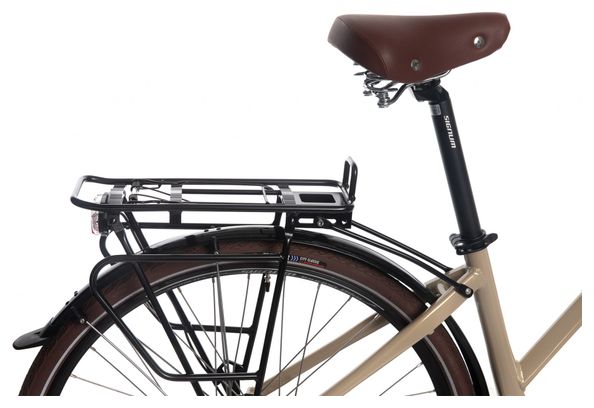 Gereviseerd product - Bicyklet Camille Elektrische Stadsfiets Shimano Acera/Altus 8V 504 Wh 700 mm Ivoor Beige