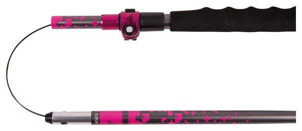 Bastoncini da trekking pieghevoli CAMP Laser ADJ W rosa/grigio da donna