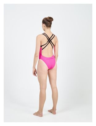 Aquasphere Essential Open Back Bright Pink / Black Swimsuit