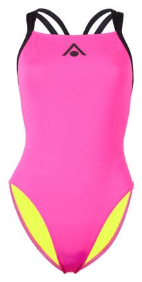 Aquasphere Essential Open Back Bright Pink / Schwarz Badeanzug