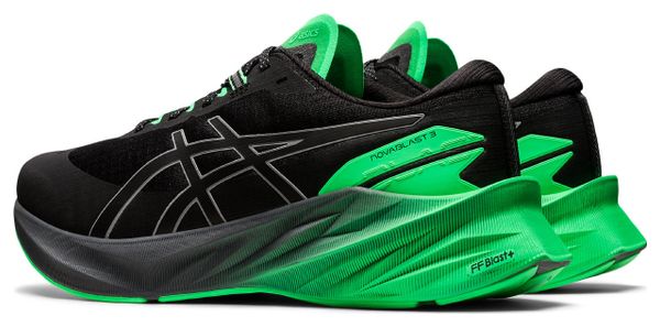Asics Novablast 3 Lite-Show Running Shoes Black Green