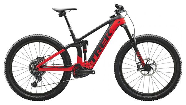 MTB All Hanging Electric Trek 2020 Rail 9.9 29 &#39;&#39; Sram AX Eagle Matte Raw Carbon / Gloss Black