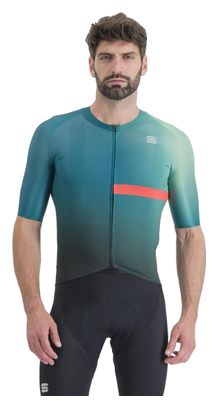 Sportful Bomber Short Sleeve Jersey Blauw/Groen