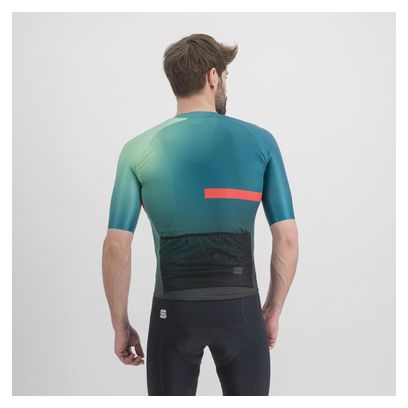 Sportful Bomber Short Sleeve Jersey Blauw/Groen