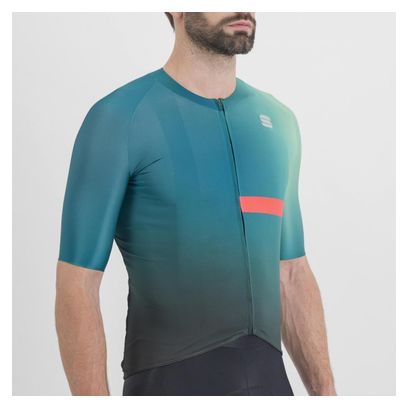 Sportful Bomber Short Sleeve Jersey Blauw/Groen