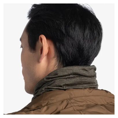 Tour de Cou Buff Merino Midweight Solid Bark Kaki