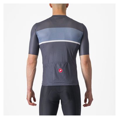 Maillot de manga corta Castelli Tradizione Azul/Gris