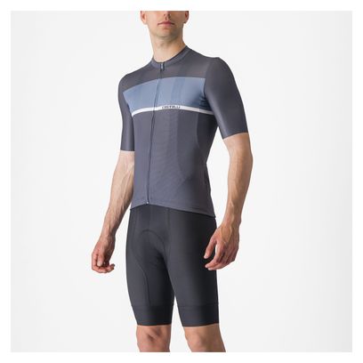 Maillot de manga corta Castelli Tradizione Azul/Gris