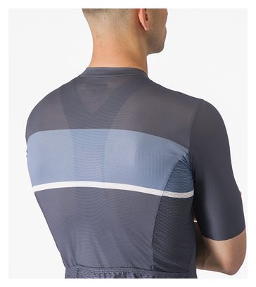 Maillot de manga corta Castelli Tradizione Azul/Gris