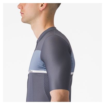 Maillot de manga corta Castelli Tradizione Azul/Gris