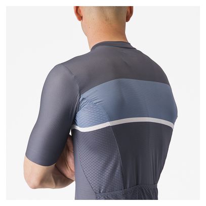Maillot de manga corta Castelli Tradizione Azul/Gris